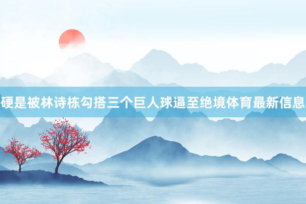 硬是被林诗栋勾搭三个巨人球逼至绝境体育最新信息