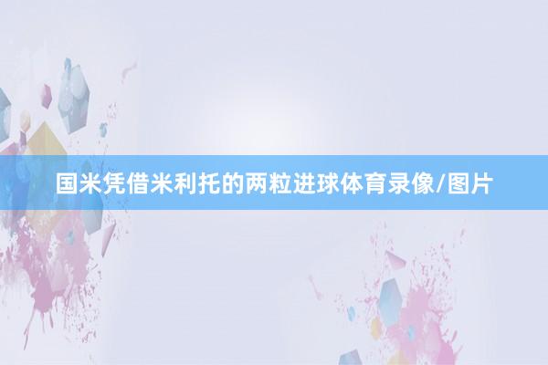 国米凭借米利托的两粒进球体育录像/图片