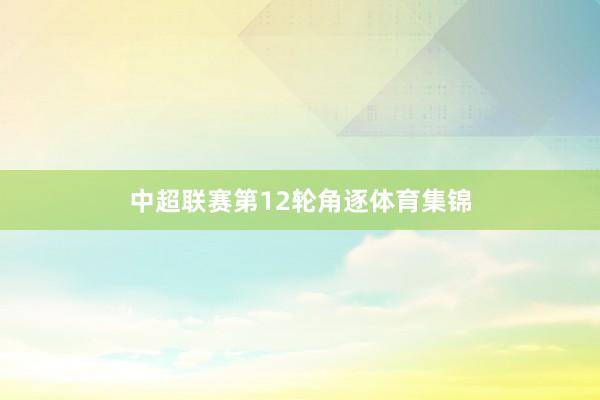 中超联赛第12轮角逐体育集锦