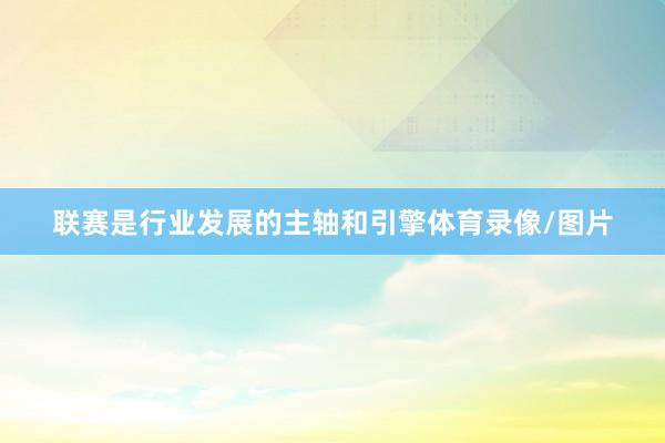 联赛是行业发展的主轴和引擎体育录像/图片