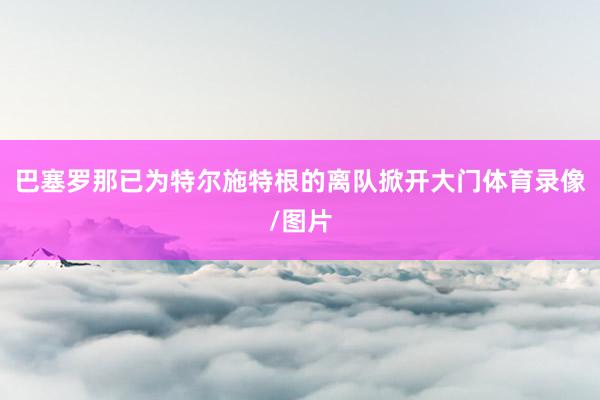 巴塞罗那已为特尔施特根的离队掀开大门体育录像/图片