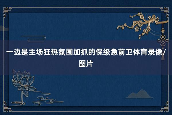 一边是主场狂热氛围加抓的保级急前卫体育录像/图片